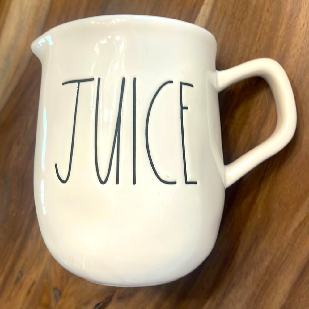 Rae Dunn “Juice” small pitcher